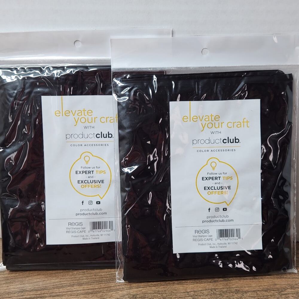 Regis Vinyl Shampoo cape New Sealed (Lot of 2)